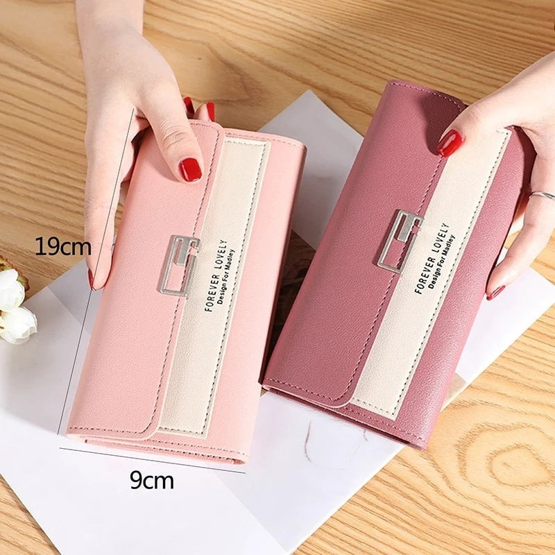 Double Zipper Clutch with Wrist Strap