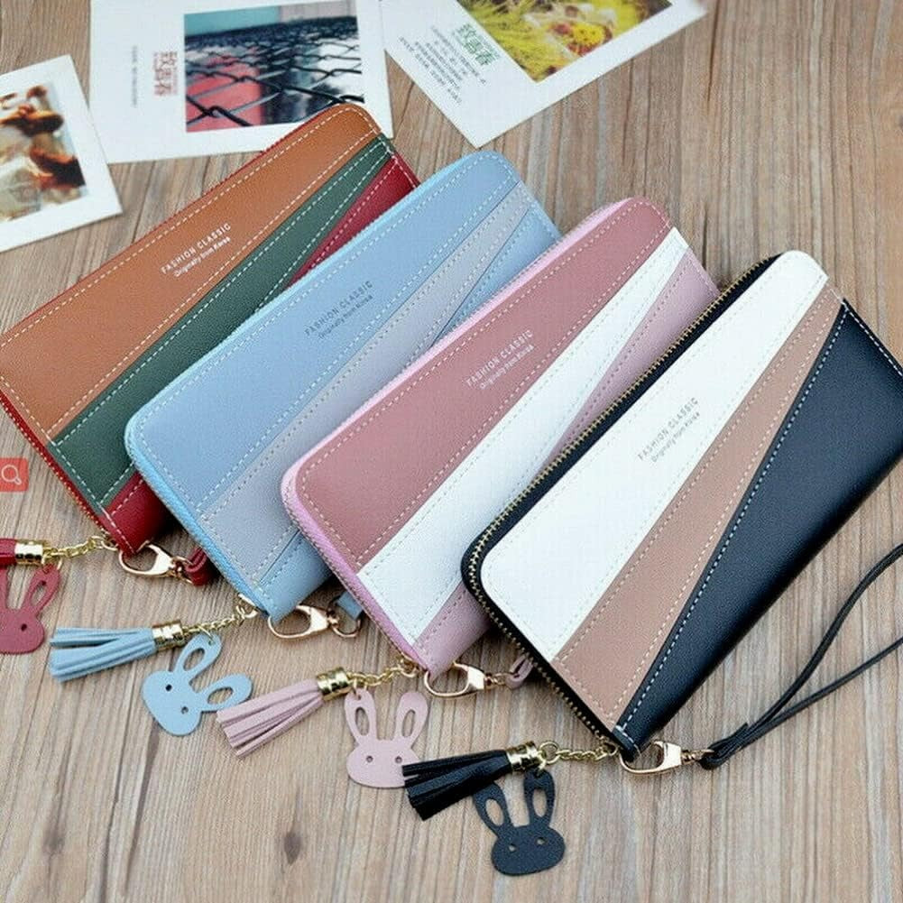 Double Zipper Clutch with Wrist Strap
