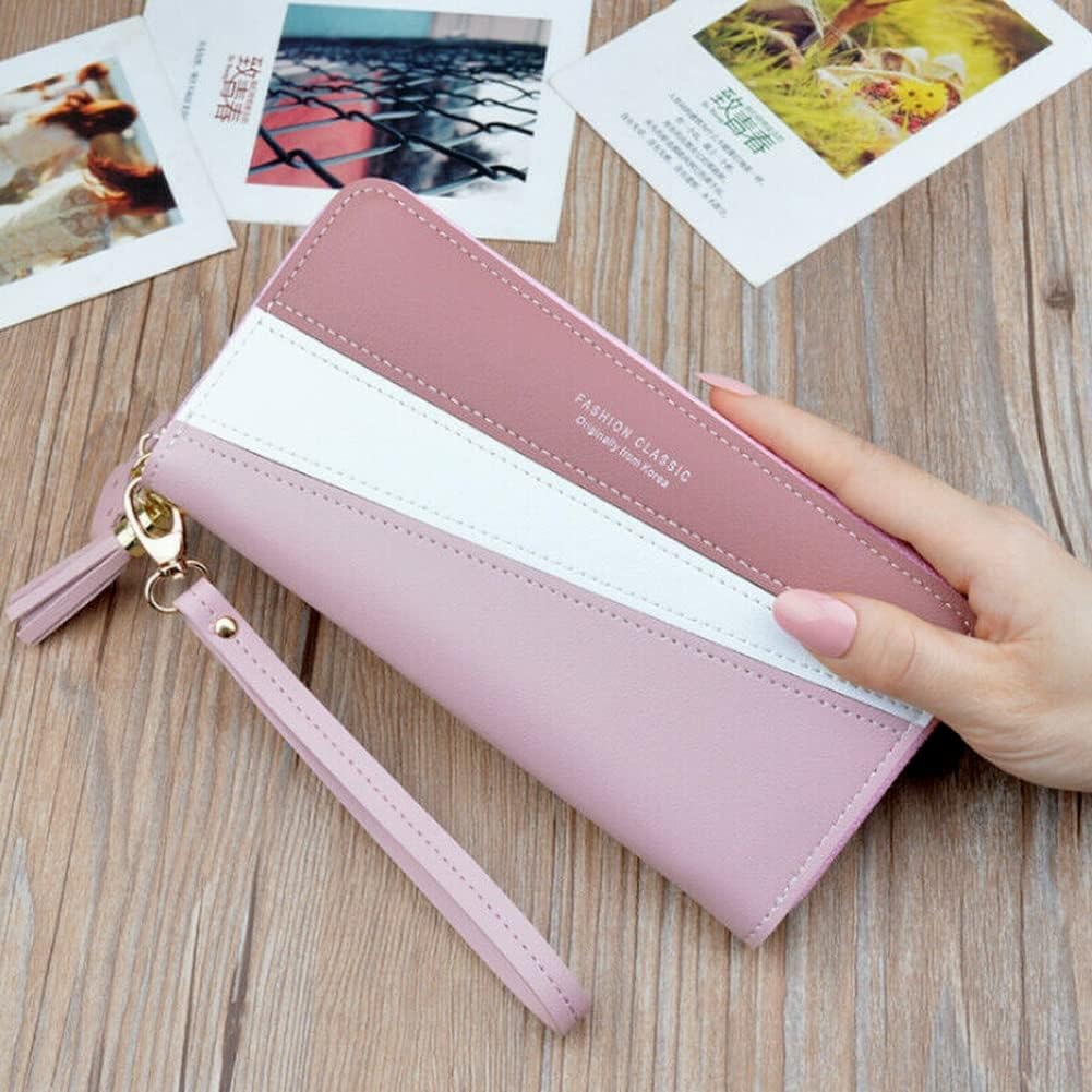 Double Zipper Clutch with Wrist Strap
