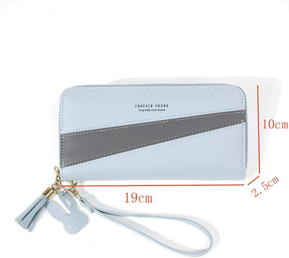 Double Zipper Clutch with Wrist Strap