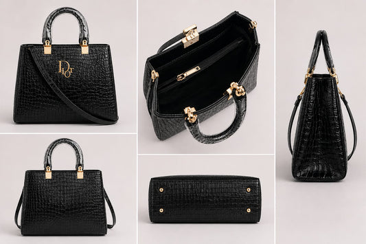 Acrylic box - Chic Croc-Embossed Tote 👜✨