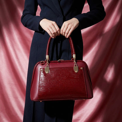 Red handbag